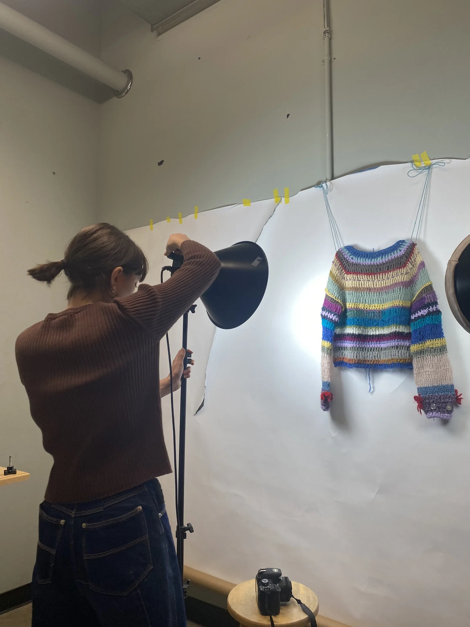 Photographing garments for the publication