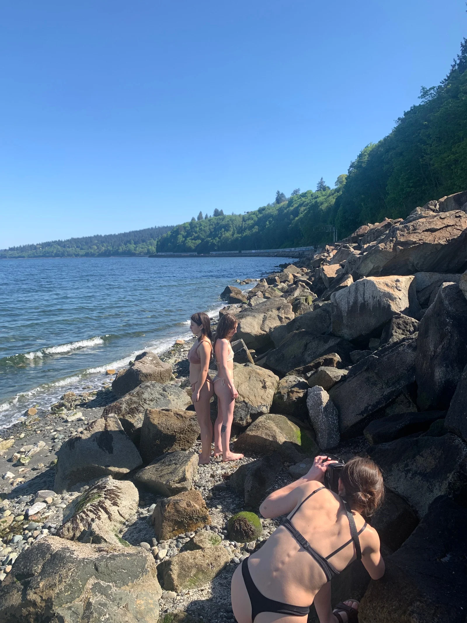 Behind the scenes of the photoshoot